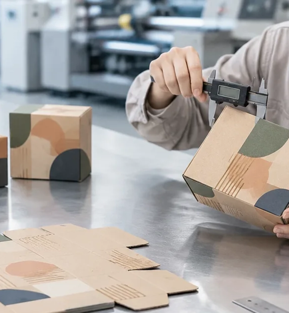 بررسی کیفیت چاپ، برش و ساختار جعبه مقوایی در مرحله کنترل کیفیت